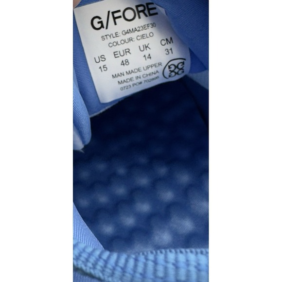 G/FORE G4 MG4+ Camo Camouflage Golf Shoe Sneaker ⛳️ US 15 ⛳️ White Cielo Blue main image 12
